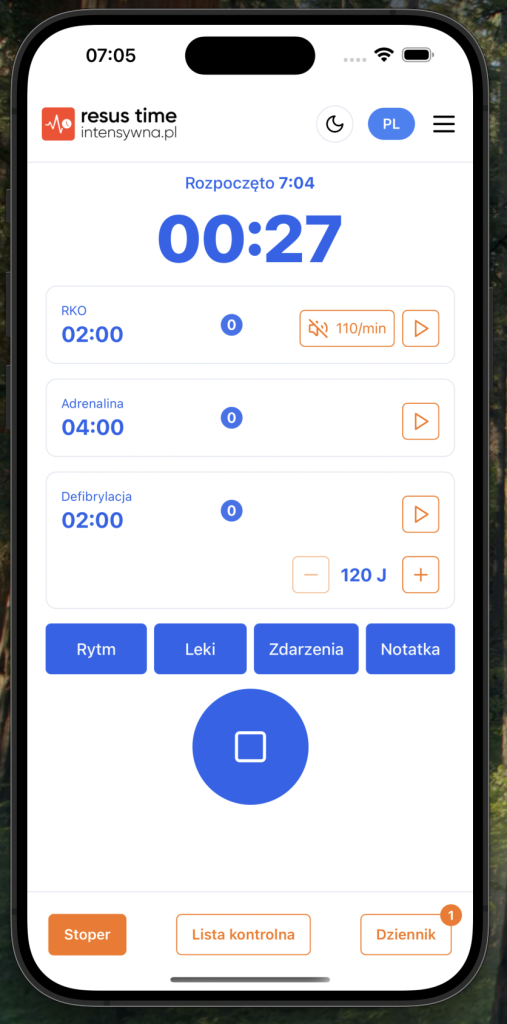 Resus Time – Aplikacja mobilna do wsparcia resuscytacji